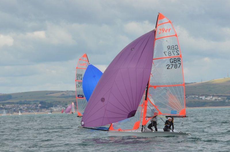 Harken 29er Grand Prix at Weymouth photo copyright 29er class taken at Weymouth & Portland Sailing Academy and featuring the 29er class