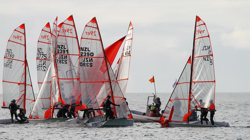 29er class holding sprint racing at Wakatere BC - Narrow Neck - June 2020 - photo © Richard Gladwell / Sail-World.com