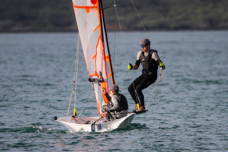 29er class holding sprint racing at Wakatere BC - Narrow Neck - June 2020 - photo © Richard Gladwell / Sail-World.com