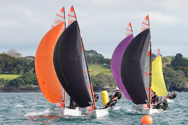 Record fleet numbers at the 29er Nationals in the Bay of Islands photo copyright Yachting New Zealand taken at Bay of Islands Yacht Club and featuring the 29er class