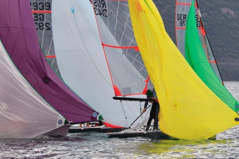 29er EuroCup 2020, day 1 photo copyright Elena Giolai taken at Fraglia Vela Riva and featuring the 29er class