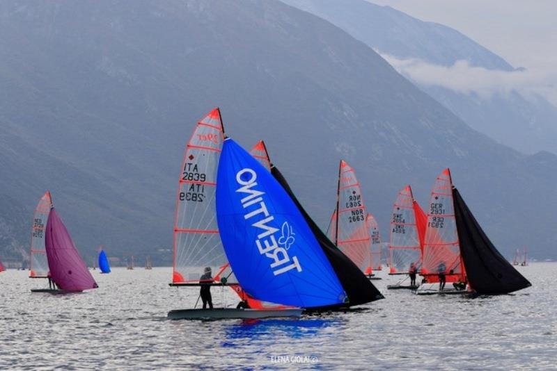 29er EuroCup 2020, day 1 photo copyright Elena Giolai taken at Fraglia Vela Riva and featuring the 29er class