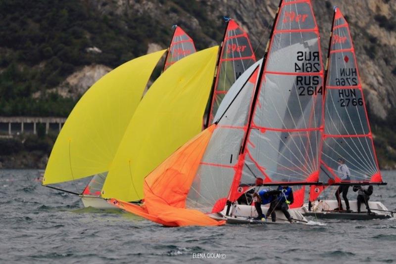 29er EuroCup 2020, day 1 photo copyright Elena Giolai taken at Fraglia Vela Riva and featuring the 29er class