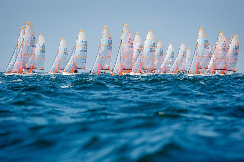 The 29er always set large fields photo copyright Sascha Klahn / Kieler Woche taken at Kieler Yacht Club and featuring the 29er class