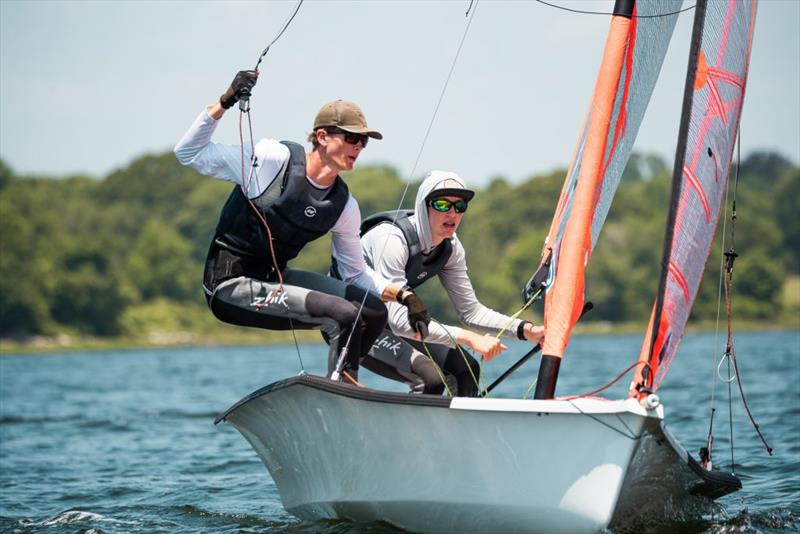 Ian Nyenhuis and Noah Nyenhuis, Men's 29er US Representatives for the 2021 Youth World Championships in Al-Mussanah, Oman photo copyright Allison Chenard / US Sailing Team taken at  and featuring the 29er class