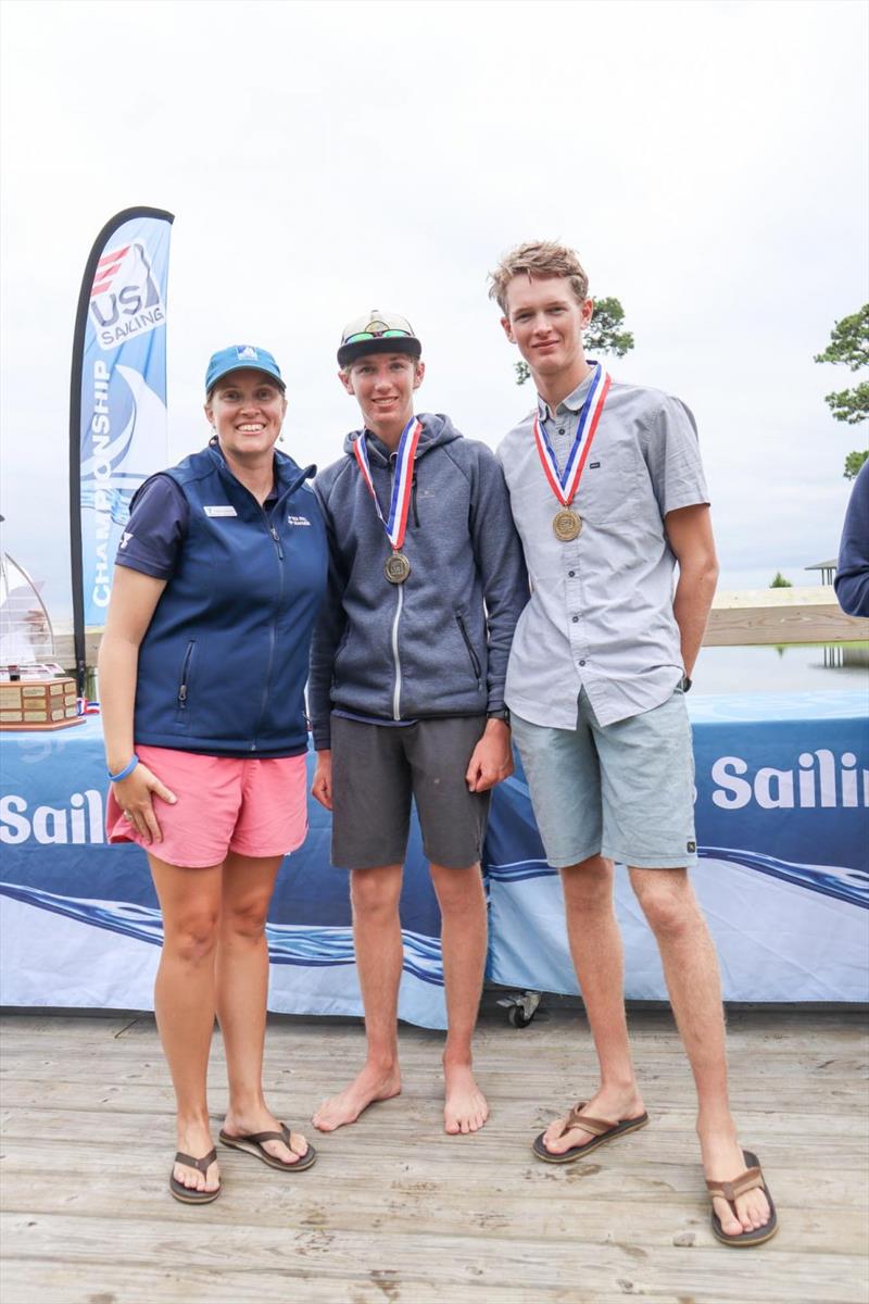 Ian and Noah Nyenhuis – 29er - 2021 U.S. Youth Sailing Championship photo copyright Santiago Guerrero taken at  and featuring the 29er class