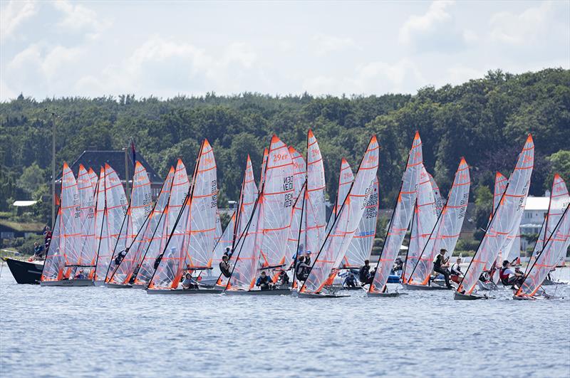 Volvo 29er European Championship day 1 photo copyright Mogens Hansen taken at Royal Danish Yacht Club and featuring the 29er class