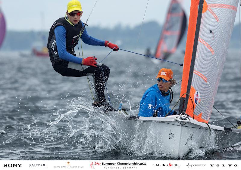 Volvo 29er European Championship day 2 photo copyright Mogens Hansen taken at Royal Danish Yacht Club and featuring the 29er class