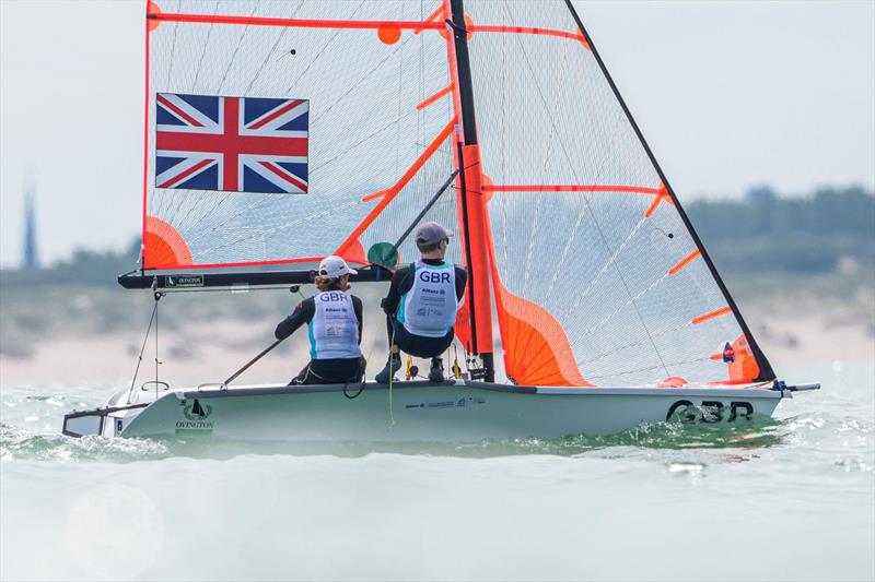 Silver for Santi Sesto Cosby and crew Leo Wilkinson in the 29er at the 2022 Allianz Youth World Sailing Championship - photo © Sailing Energy / World Sailing