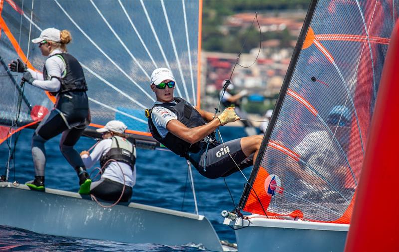 29er World Championships 2022 - Day 3 photo copyright Laura Carrau taken at Club Nautico El Balis and featuring the 29er class