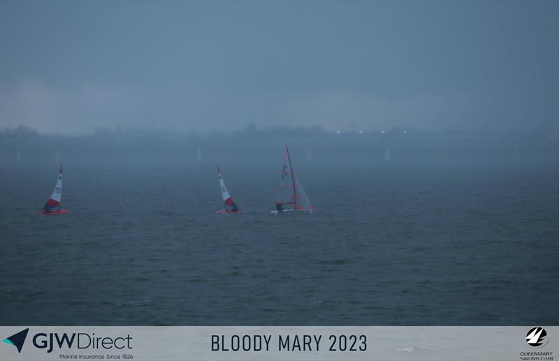 GJW Direct Bloody Mary 2023 photo copyright Mark Jardine taken at Queen Mary Sailing Club and featuring the 29er class