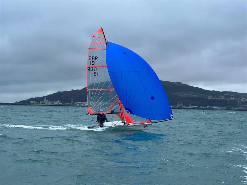 Ollie and Freddie during 29er Allen GP5 at the WPNSA photo copyright 29er Class Association taken at Weymouth & Portland Sailing Academy and featuring the 29er class