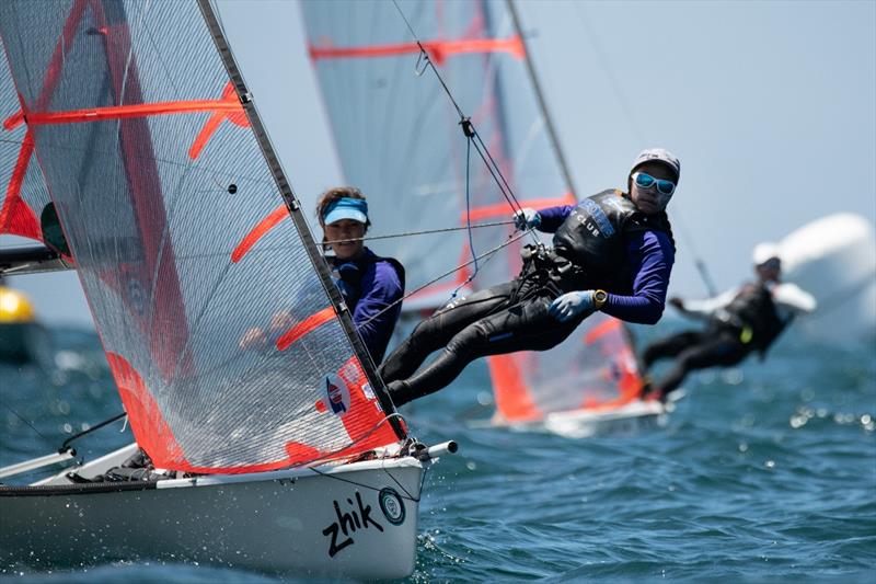 Two-time grant recipient Noelani Velasco at the 2022 Youth Championship photo copyright Lexi Pline / US Sailing taken at  and featuring the 29er class