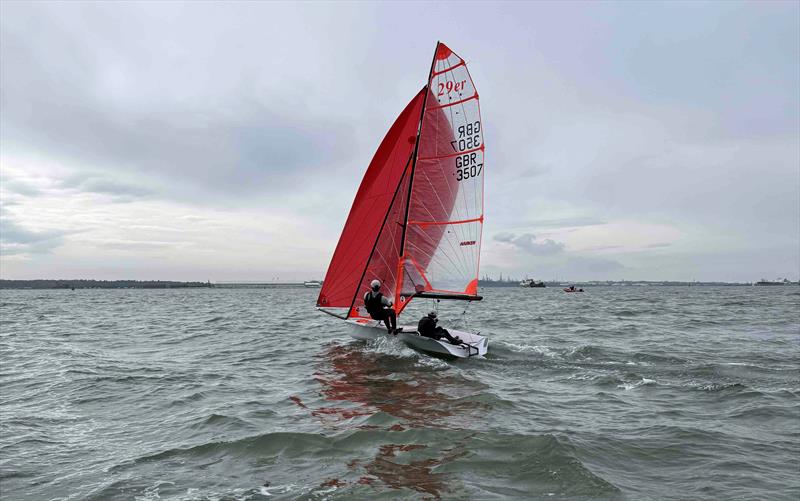 29er GP5 at Warsash photo copyright 29er Class Association taken at Warsash Sailing Club and featuring the 29er class