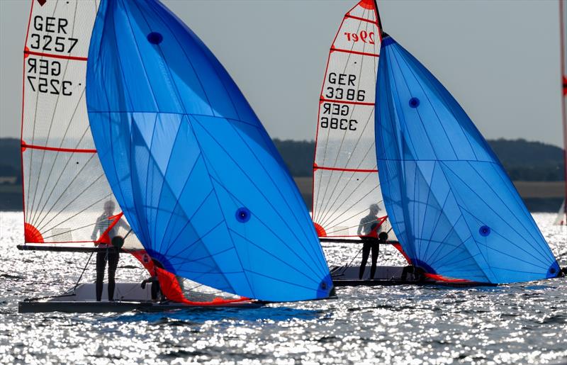2025 29er Eurocup 8 in Kiel - Day 1 photo copyright Kieler Woche / International 29er Class taken at Kieler Yacht Club and featuring the 29er class