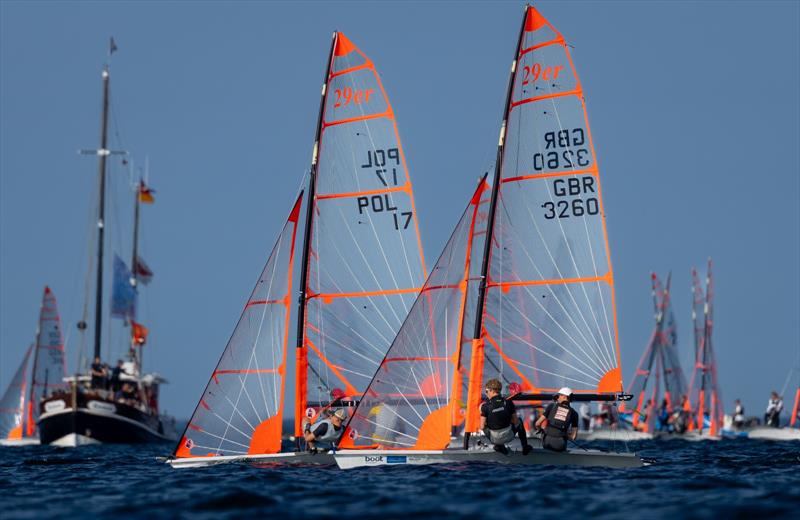 2025 29er Eurocup 8 in Kiel - Day 1 photo copyright Kieler Woche / International 29er Class taken at Kieler Yacht Club and featuring the 29er class