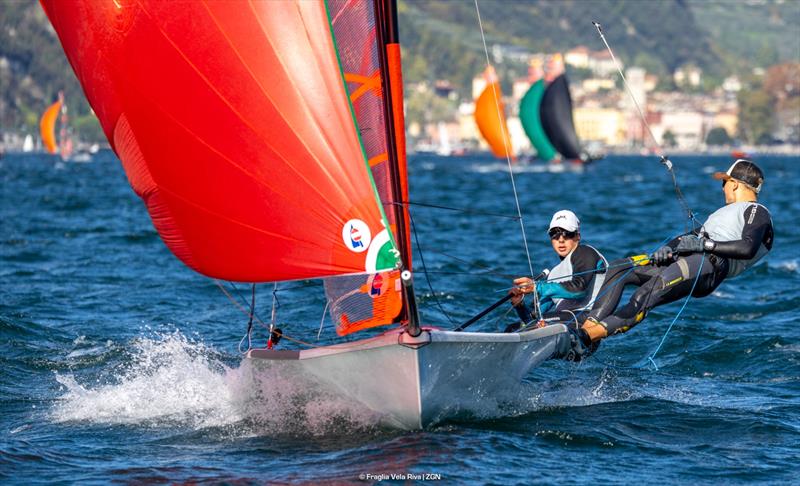 29er Eurocup 2025 Final day 2 photo copyright FVR / Zerogradinord taken at Fraglia Vela Riva and featuring the 29er class