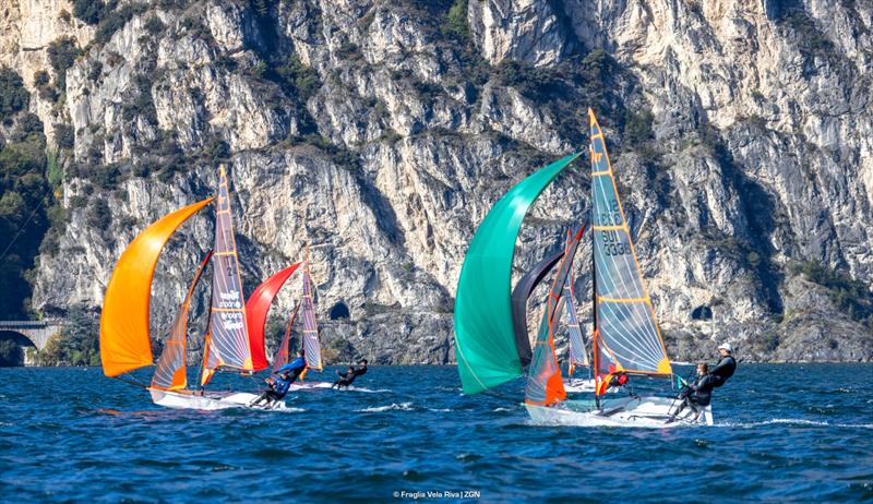 29er Eurocup 2025 Final day 2 photo copyright FVR / Zerogradinord taken at Fraglia Vela Riva and featuring the 29er class