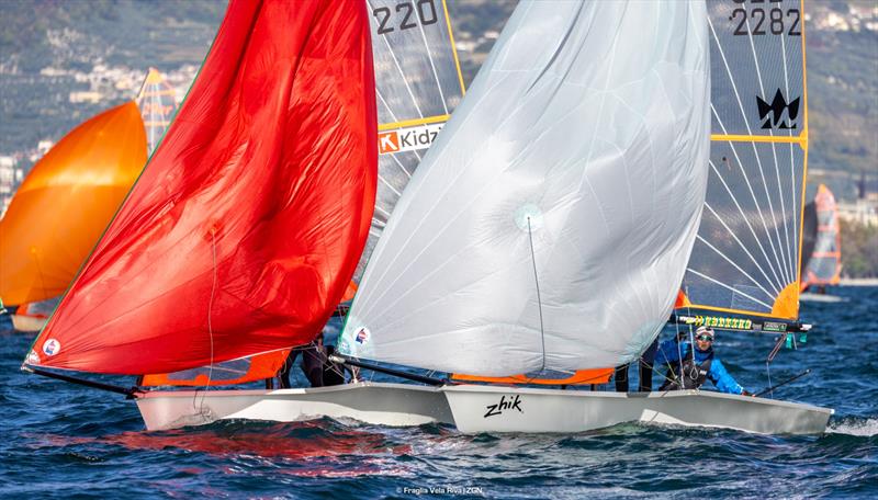 29er Eurocup 2025 Final day 2 photo copyright FVR / Zerogradinord taken at Fraglia Vela Riva and featuring the 29er class