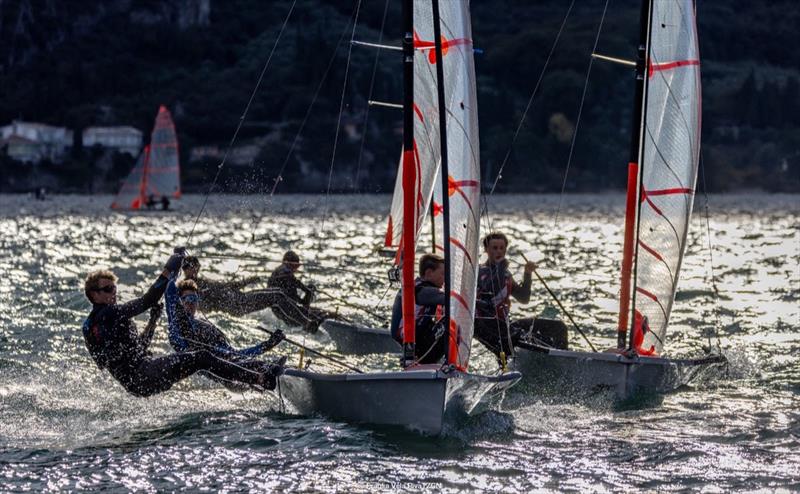 29er Eurocup 2025 Final day 3 photo copyright FVR / Zerogradinord taken at Fraglia Vela Riva and featuring the 29er class