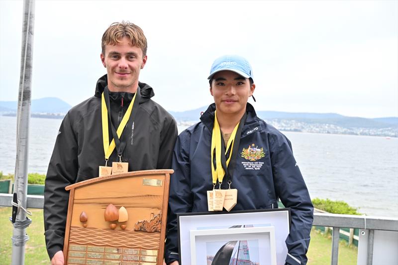 Goro Tomishima and Orlando Sadlik (NSW) win the 29er Australian Championship 2026 - photo © Amy Potter
