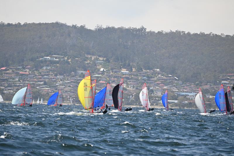 29er Australian Championship 2026 photo copyright Amy Potter taken at Sandy Bay Sailing Club and featuring the 29er class