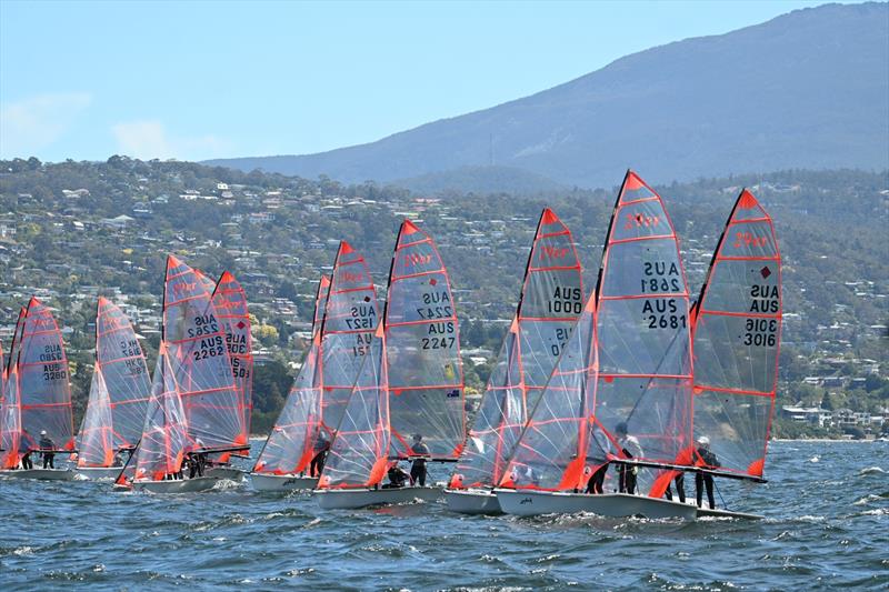 29er Australian Championship 2026 photo copyright Amy Potter taken at Sandy Bay Sailing Club and featuring the 29er class