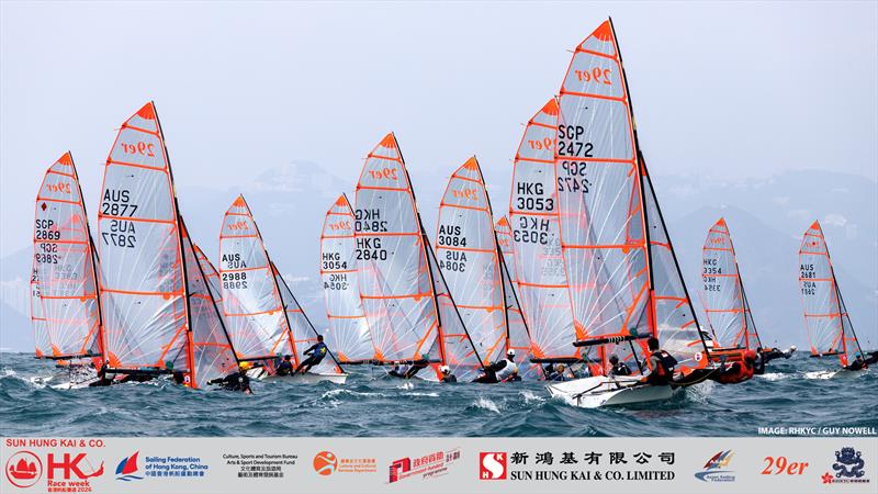 29er Asian Championships. Sun Hung Kai & Co. Hong Kong Race Week 2026 photo copyright RHKYC / Guy Nowell taken at Royal Hong Kong Yacht Club and featuring the 29er class