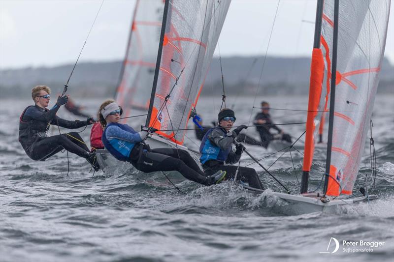 2026 EuroCup Aarhus - Day 1 photo copyright Peter Brogger taken at Sailing Aarhus and featuring the 29er class
