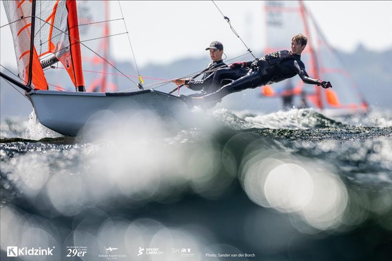 2026 29er World Championship at Kiel, Germany - Day 5 photo copyright Sander van der Borch taken at Kieler Yacht Club and featuring the 29er class