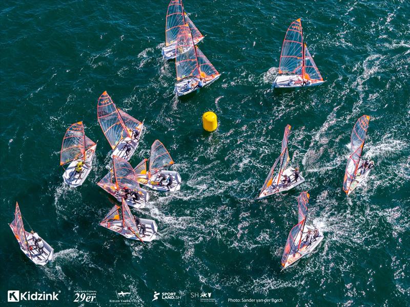 2026 29er World Championship at Kiel, Germany - Day 6 photo copyright Sander van der Borch taken at Kieler Yacht Club and featuring the 29er class