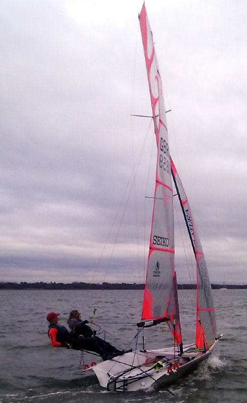 29erxx sailing in the Solent photo copyright Richard Lilley taken at  and featuring the 29erxx class