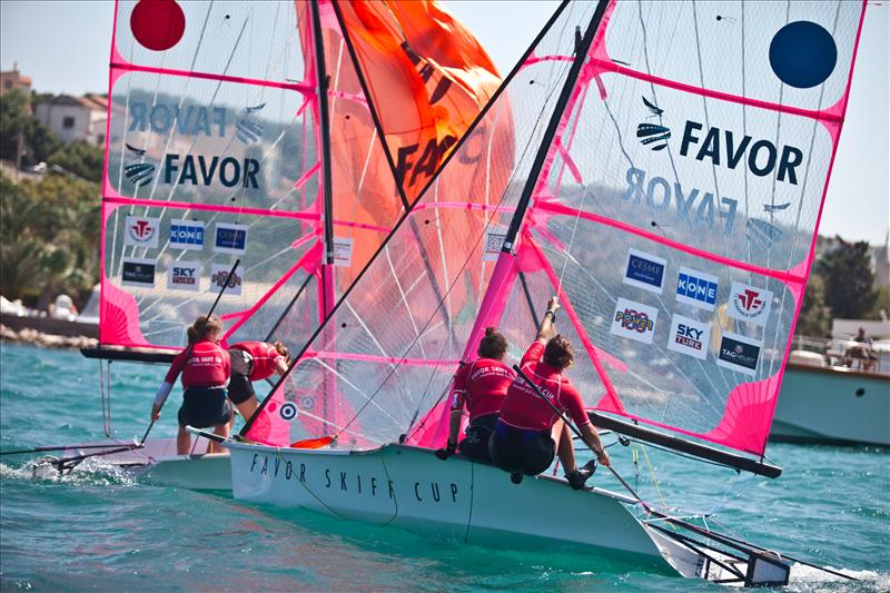 FAVOR Downhill Skiff Cross photo copyright Olay Nautic taken at  and featuring the 29erxx class