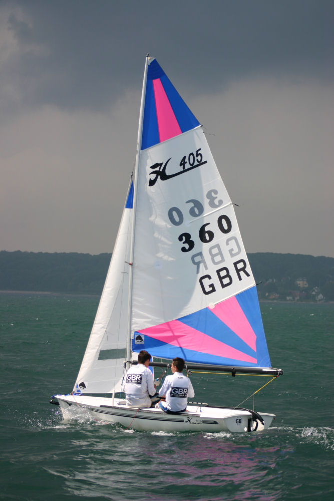 Will Twemlow & Olly Hatton at the Danish 405 Nationals in Aarhus photo copyright Ken Twemlow taken at  and featuring the 405 class