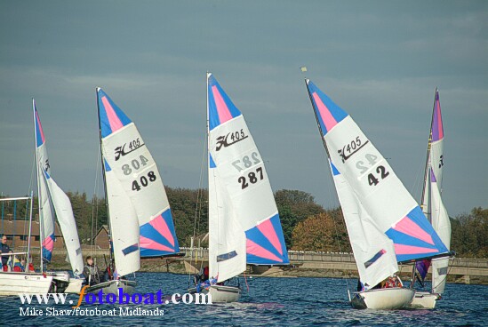 The 405 class hold their End of Season Championships at Staunton Harold Sailing Club photo copyright Mike Shaw / www.fotoboat.com taken at Staunton Harold Sailing Club and featuring the 405 class