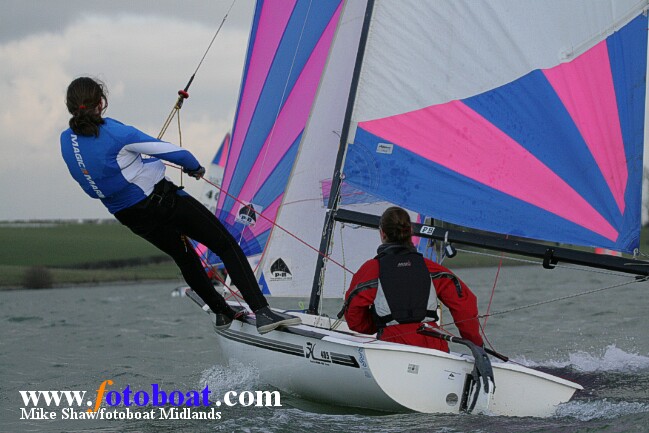 Money is raised for Asthma UK during the Steve Nicholson Memorial Trophy photo copyright Mike Shaw / www.fotoboat.com taken at Northampton Sailing Club and featuring the 405 class