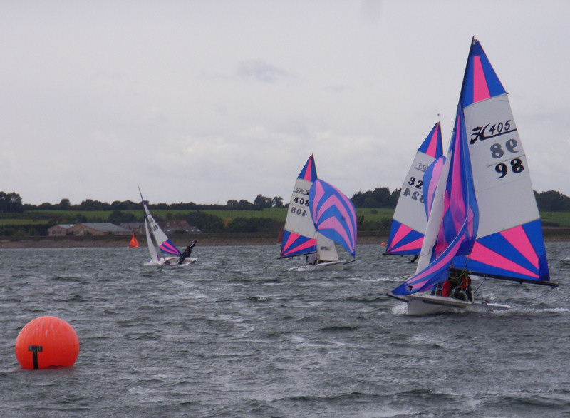 Racing during the 405 nationals at Northampton photo copyright Andrew Rimmer taken at Northampton Sailing Club and featuring the 405 class