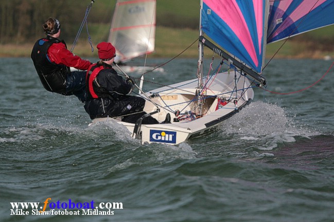 The Steve Nicholson Memorial Race at Northampton Sailing Club photo copyright Mike Shaw / www.fotoboat.com taken at Northampton Sailing Club and featuring the 405 class