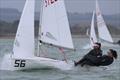Ellie Creighton and Bea Greenfield during the 420 GP7 at Itchenor © Jon Cawthorne