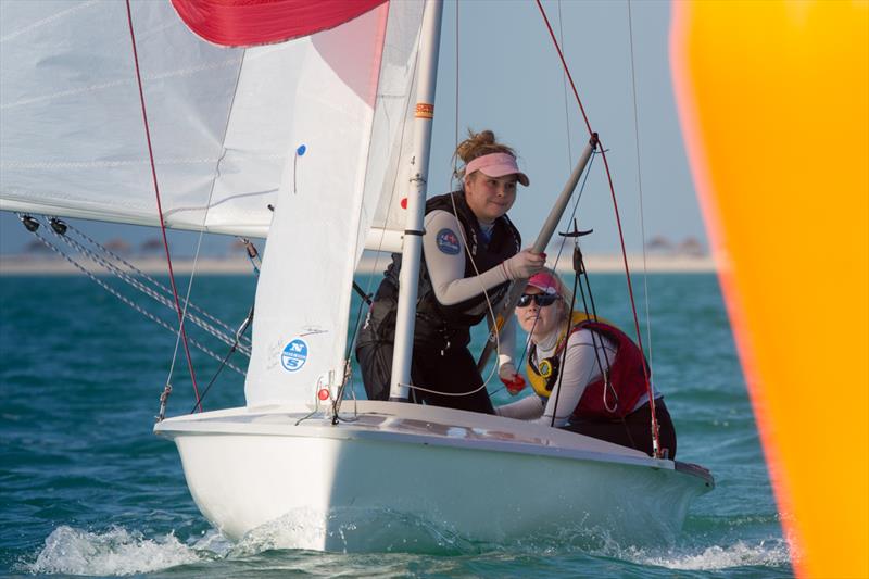 Sail the Gulf Regatta day 3 photo copyright Matias Capizzano / www.capizzano.com taken at Doha Sailing Club and featuring the 420 class