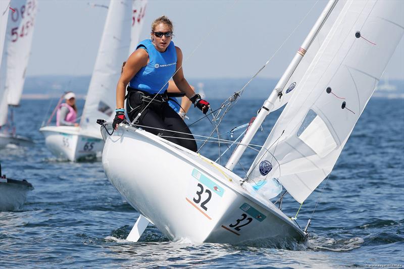 Clara Addari/Arianna Perini (ITA-55101) on day 5 of the 420 World Championships at Travemuende - photo © Christian Beeck
