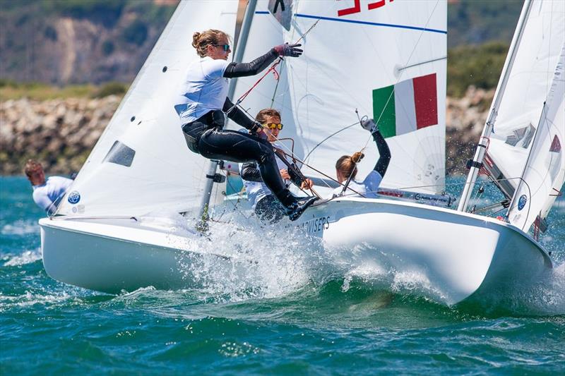 EUROSAF Youth Championships 2015 day 5 at Brest photo copyright Christian Chardon / Eurosaf Youth taken at  and featuring the 420 class