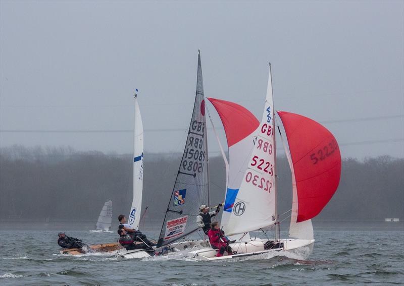 Oxford Blue : GJW Direct Sailjuice Winter Series Round 5 photo copyright Tim Olin / www.olinphoto.co.uk taken at Oxford Sailing Club and featuring the 420 class