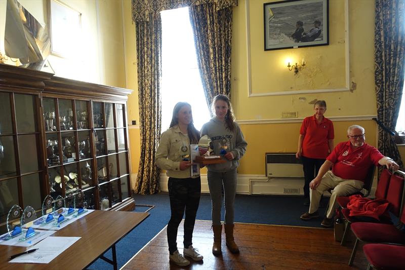 Vita and Milly win the 420 Spring Championship in Torquay photo copyright Susan Kalderon taken at Royal Torbay Yacht Club and featuring the 420 class