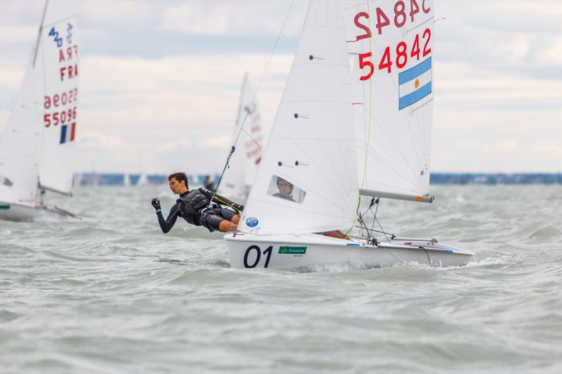 Fausto Cruz Peralta/Martin Arroyo Verdi (ARG) on day 4 of the 420 and 470 Junior Europeans - photo © Leonard Szabo