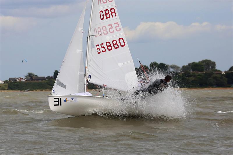 Pyefleet Week 2016 day 4 photo copyright Tim Bees taken at Brightlingsea Sailing Club and featuring the 420 class