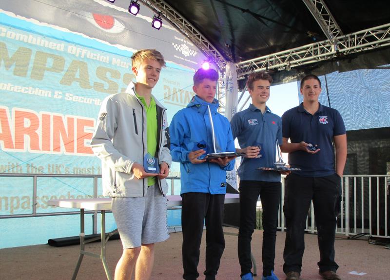 Tom Collyer & Aaron Chadwick win the Battle of the Classes at the 2016 Southampton Boat Show photo copyright David Martin taken at  and featuring the 420 class