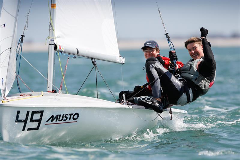 Boys 420 Gold for Alex Smallwood & Ross Thompson at the RYA Youth Nationals - photo © Paul Wyeth / RYA