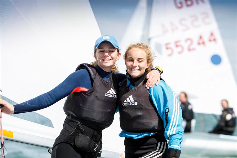 Girls 420Gold for Isobel Davies & Gemma Keers at the RYA Youth Nationals - photo © Paul Wyeth / RYA
