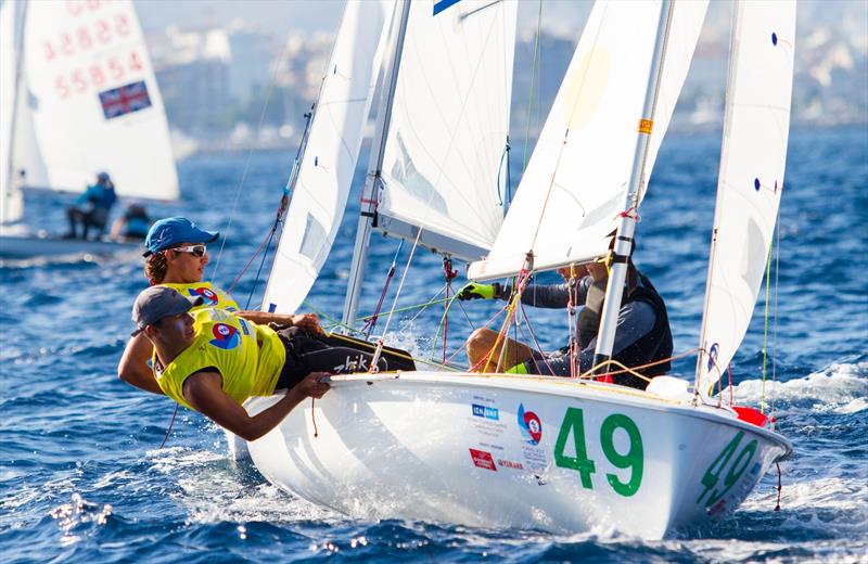 Demetrio SPOSATO and Gabriele CENTRONE (ITA) on day 5 of the 420 Open European Championships in Athens - photo © Nikos Alevromytis / AleN